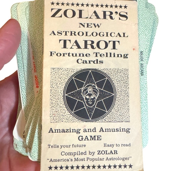 C1965 VINTAGE ZOLAR'S NEW ASTROLOGICAL TAROT FORTUNE TELLING CARDS OOP VG - Picture 7 of 9